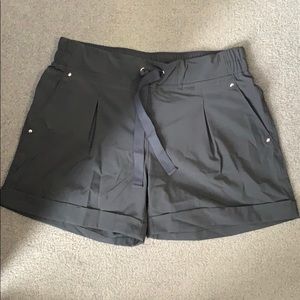 Charcoal gray loosefitting shorts